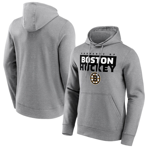Men's Boston Bruins Gray Gain Ground Hoodie